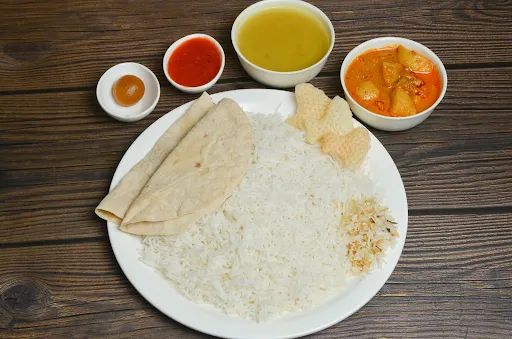 Home Style Veg Roti Thali