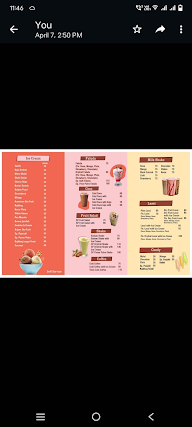 Pavan Putra Ice Cream menu 1