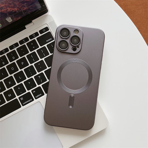 Title 7, Magnetic Suction Phone Case with Lens Film and ...