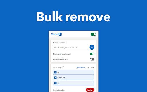 FiltradIn: Filtre posts do LinkedIn por palavras-chave screenshot 4