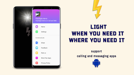 Screenshot Flash on Call & SMS: Super LED