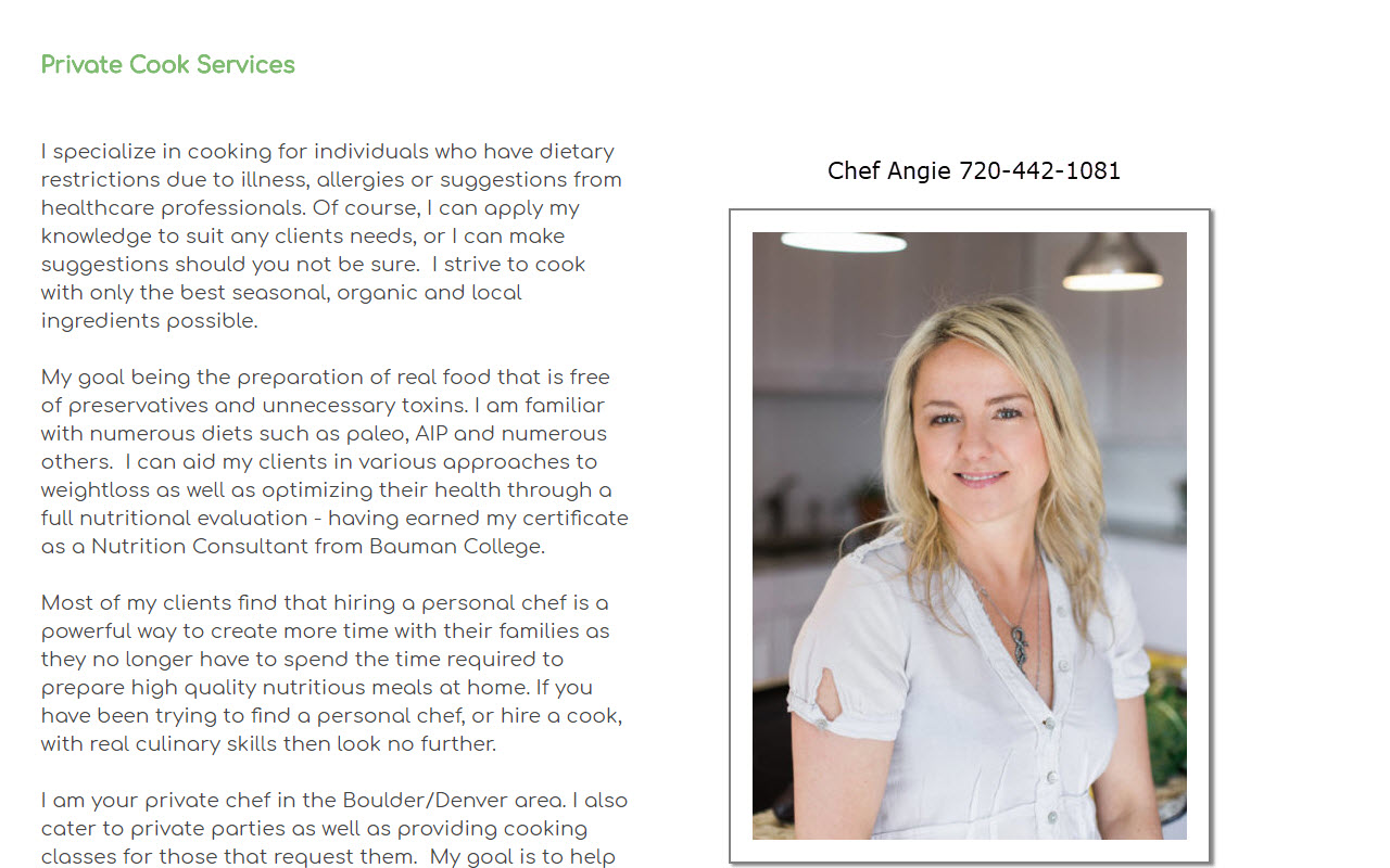 Angies Secret Garden Personal Chef Services Preview image 3