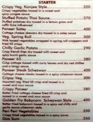 Hotel Golden Chariot menu 3