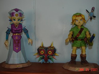 Ninjatoes' papercraft weblog: Papercraft Legend of Zelda: The Ocarina of  Time Menu Link WIP 2!