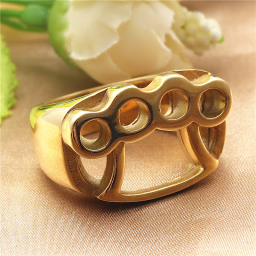 Title 8, European and American Retro Punk Stainless Stee...