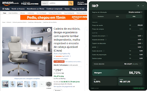 FARO — Análise para Amazon Sellers screenshot 2
