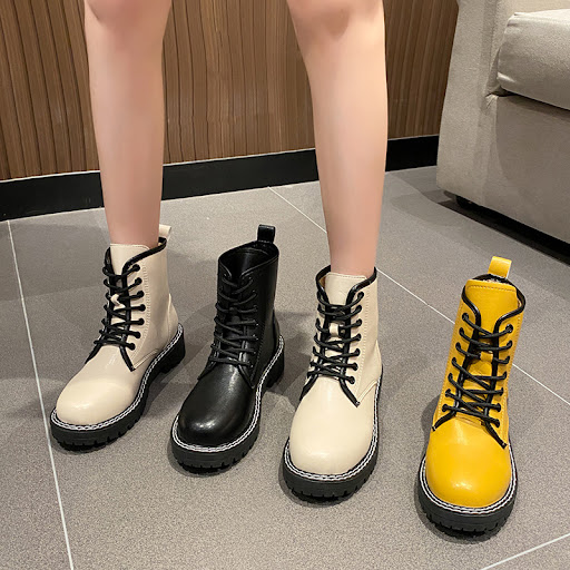 Title 6, Autumn All Match Thick Heeled Thin Short Boots ...