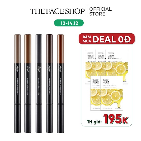 [Bạn Mới Nhập Coshbm - 50% Đơn 0Đ] Chì Chân Mày Thefaceshop Designing Eyebrow Pencil 0.3G