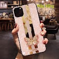 Ốp Lưng Đính Đá Hình Bướm Cho Iphone 11 Pro Max/11 Thường