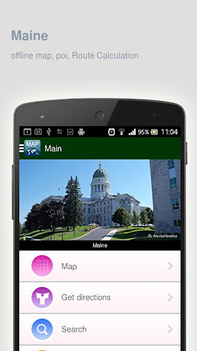 Maine Map offline