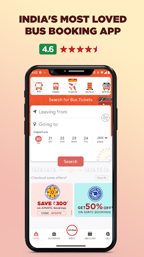 Screenshot AbhiBus Bus Ticket Booking App