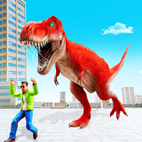 Angry Dino Attack City Rampage Wild Animal Games