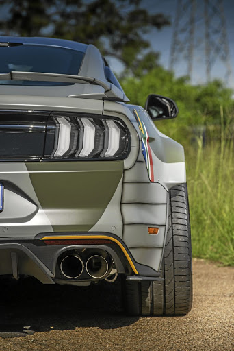 The Mustang RTR Spitfire's incredible exhaust.