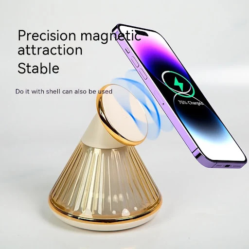 Title 3, Night Table Lamp 15W with Wireless Charger, Mag...