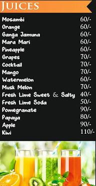 Rv's Juice And Snacks menu 2