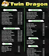 Twin Dragon Chinese menu 2