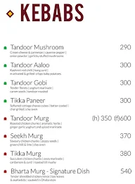 The Masala Chapter menu 1