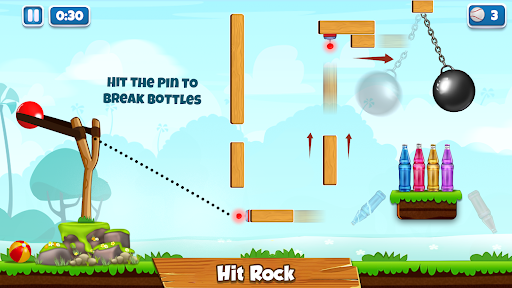 Screenshot Bottle Shooter Slingshot Game