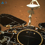 An image taken on Mars by Chinese rover Zhurong of China's Tianwen-1 mission is seen in this handout image released by the China National Space Administration (CNSA), May 19, 2021.