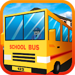 Blocky Urban City Schoolbus 3D Apk