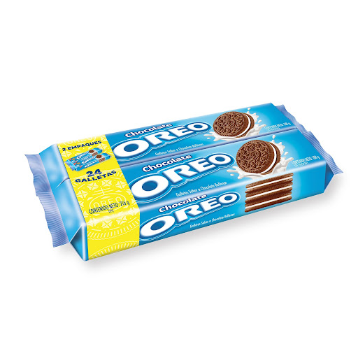 //Galletas Oreo Chocolate Doble Tubo x 216 gr - Imagen 1