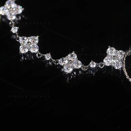 Title 1, Micro Zircon Inlaid Flower Bracelet for Ladies ...
