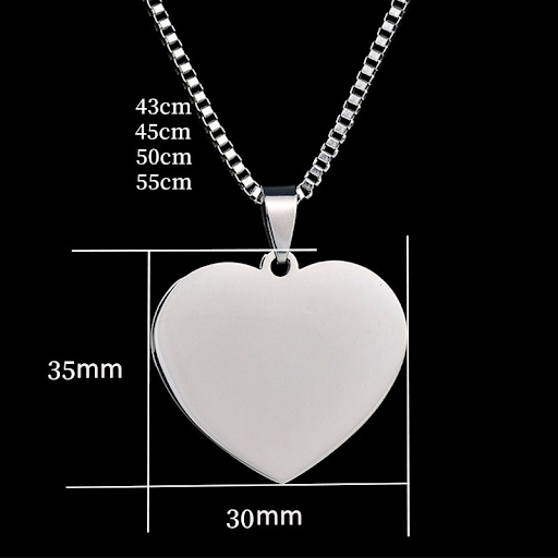 Title 1, Stainless steel love pendant