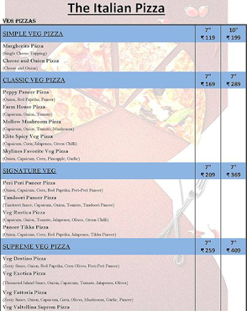 Couple Street Pizza menu 