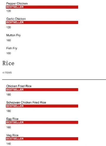 Annai Biriyani Center menu 