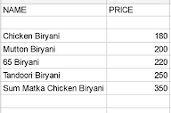 Hyderabadi Biryani House menu 1