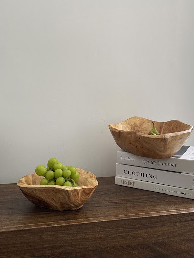 Title 6, Large Capacity Creative Natural Solid Wood Snac...