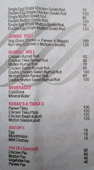 Rock N Roll menu 1