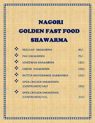 Nagori Golden Fast Food menu 6