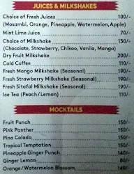 Mumbai Rejoice menu 1