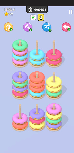 Screenshot Donut Sort Match 3D Game