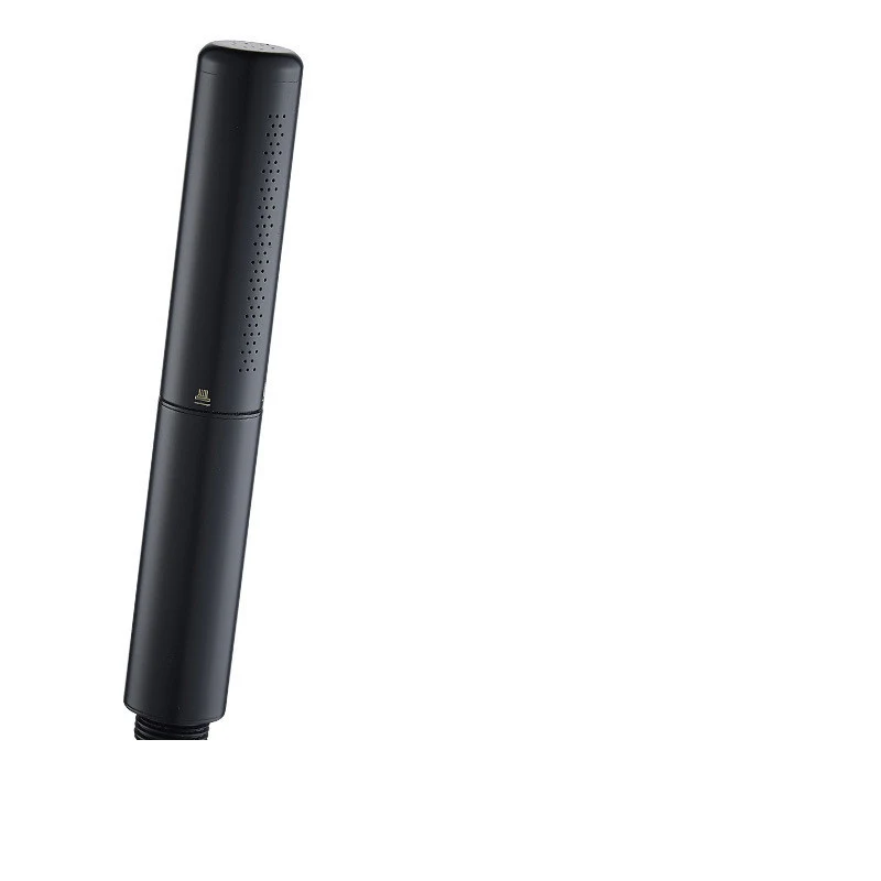 Doccetta a mano in rame nero a pressione completa per un'esperienza doccia ottimale e controllo totale del flusso d'acqua, facile da installare.