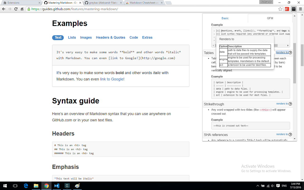 Markdown Cheatsheet Preview image 2