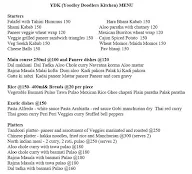 Ydk (Yoodley Doodlers Kitchen) menu 1