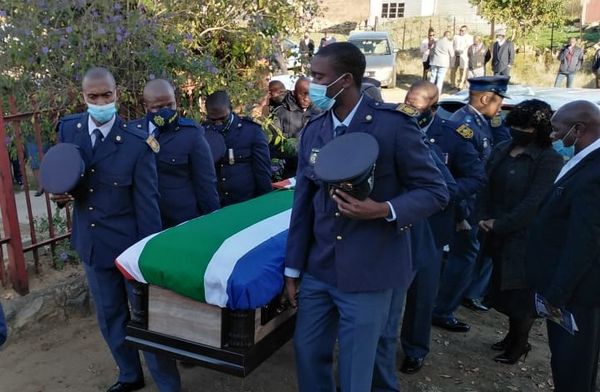 The funeral of Const Kananelo Mokgothu was held at Ntha-Lindley in May 2022. He was shot dead after responding to an armed robbery in Wepener.