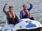 IN BEELD: Goffin en Darcis geven in Antwerpen al het goede voorbeeld voor Davis Cup-finale, al is het wel met ... een waterfiets