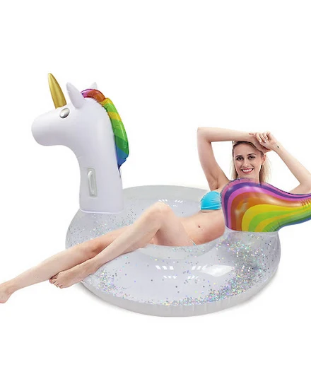 175cm Giant Inflatable Magical Pool Float With Glitter In... - 2