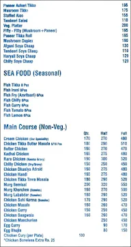 Dilli's Chawla Chik Inn menu 2