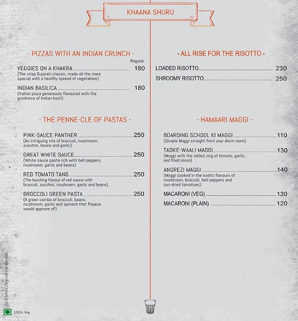 Chai Galli menu 