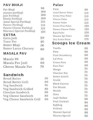 Sharma Ice Cream & Pavbhaji menu 3