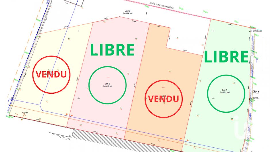 Vente terrain  991 m² à Adé (65100), 77 000 €