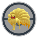 Ninetales wearing a Spooky Festival costume