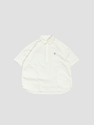 HELMUT LANG SNAP DETAIL コットン ショート シャツ HELMUT LANG - HELMUT LANG SNAP DETAIL コットン ショート シャツの