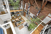 View of the hotel atrium.