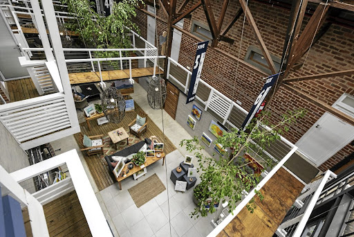 View of the hotel atrium.