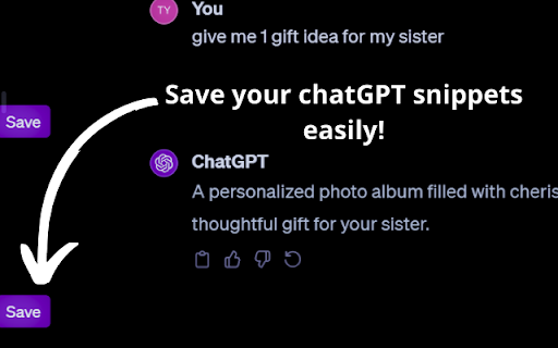 ChatGPT Snippet Saver